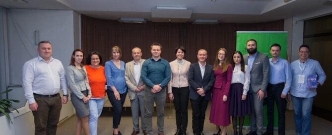 Group photo of consultants in Chisinau.