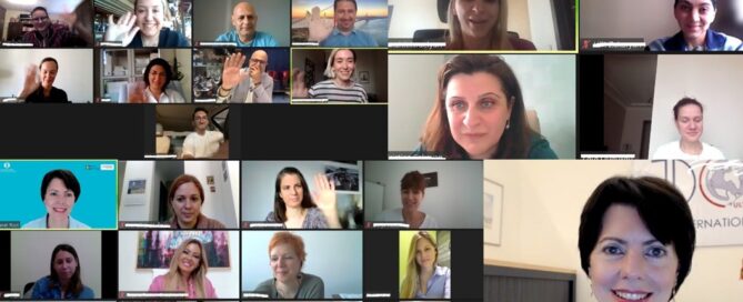 Screenshot of participants on ZOOM course.