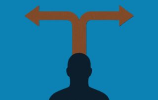 Person facing a dilemma